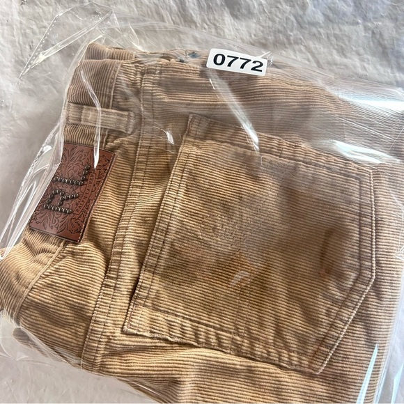 Ralph Lauren Vtg 90s Y2K Tan Corduroy Bootcut Pants Size 12 Midrise Cotton - Picture 12 of 12
